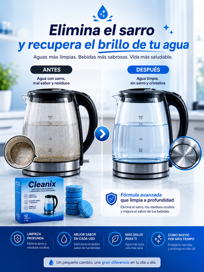 Cleanix™ AquaPro - Menos sarro. Más pureza. Mejor sabor.